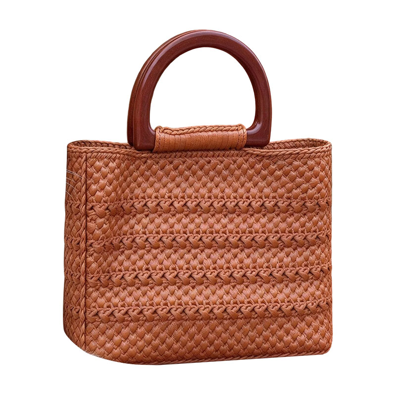 Sac de banlieue fourre-tout tissé à la main